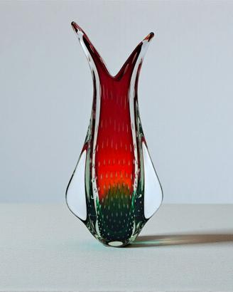 Vaso Rondine in Vetro di Murano, Vintage