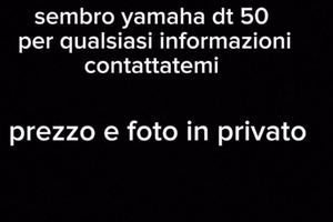 Sembro yamaha dt 50