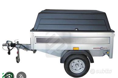 Carrello appendice in alluminio coperto
