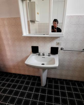 specchio più lavandino 