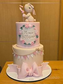torta scenografica battesimo 