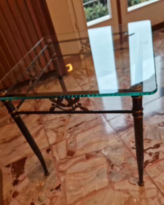 Tavolino salotto in ferro battuto