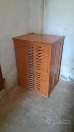 Cassettiere minuteria tipografia tipografiche