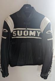 Giacca Moto Pelle Suomy Tg 52 