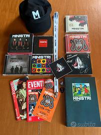 Ministri - cd audio, t shirts + altro materiale