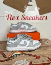 Nike Dunk Low Grigio e Bianco 42 Nuove Originali
