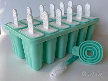 Stampo ghiaccioli silicone + accessori