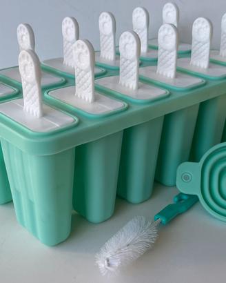 Stampo ghiaccioli silicone + accessori