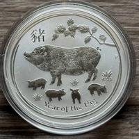 ARGENTO 999 _ 1 oz Anno del Maiale 2019 AUSTRALIA