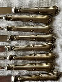 Lotto 12 posate argento 800 Solingen 344 grammi