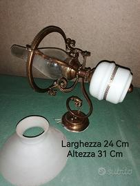 Applique vetro  stile lanterna antico