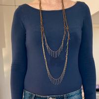 Collana ottone  con passetto