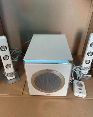 Casse PC Trust 2.1 con subwoofer funzionanti