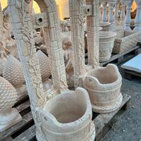 Fontana da giardino resistente in cemento