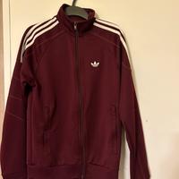 felpa adidas rosso scuro