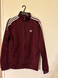 felpa adidas rosso scuro