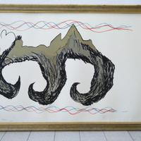 Litografia di Franco Angeli