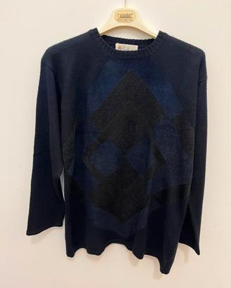 Maglione Bellina - Taglia S/M - Nero e Blu Scuro