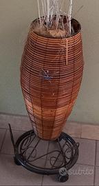 VASO LEGNO PORTAVASO CUORI