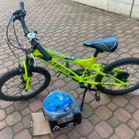 Bicicletta + casco bambino 6-8 anni