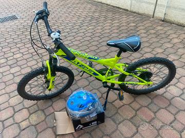 Bicicletta + casco bambino 6-8 anni