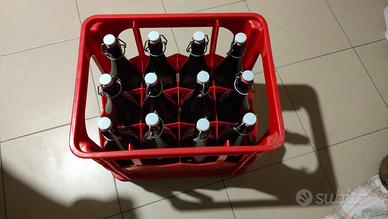 Cassa 12 Bottiglie marroni 1 LT