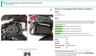 Givi Kit per il montaggio della toolbox S250