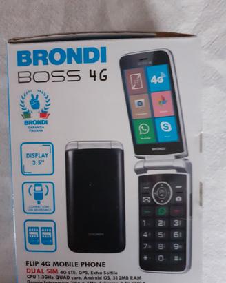 Telefono cellulare per anziani Brondi Boss 4G