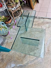 Tavolino in cristallo massiccio