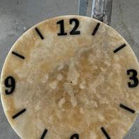 Orologio in onice da parete diametro 35 cm