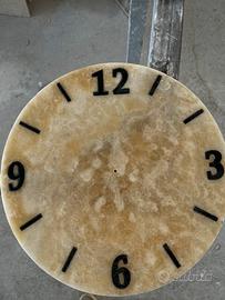 Orologio in onice da parete diametro 35 cm