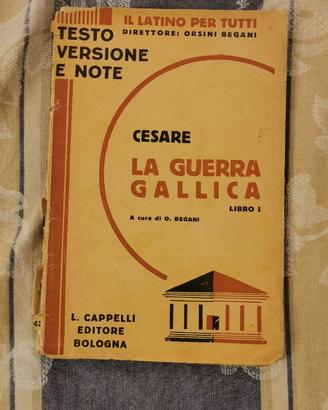 La guerra gallica LIBRO I versione e Note 1948