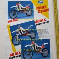 KTM modelli Cross 50-80 1987 depliant moto Inglese