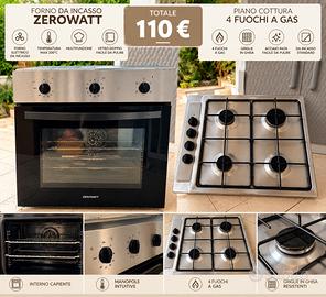 Forno Zerowatt + piano cottura 4 fuochi
