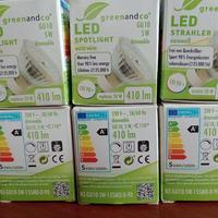 Set di 6 lampadine led basso consumo 5W 