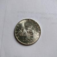 **500 lire caravelle fdc argento**