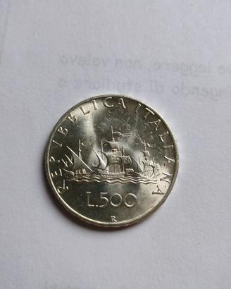**500 lire  1995caravelle fdc argento**