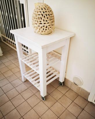  tavolinetto porta oggetti per cucina o terrazzo 