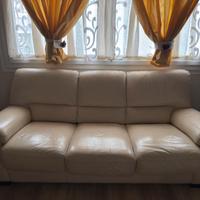 Divano letto 3 posti in pelle Chateau d’Ax