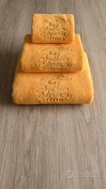 SET 3 PEZZI ASCIUGAMANI 100% COTONE