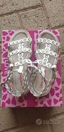 Sandali schiava Laura Biagiotti bianco bimba 33