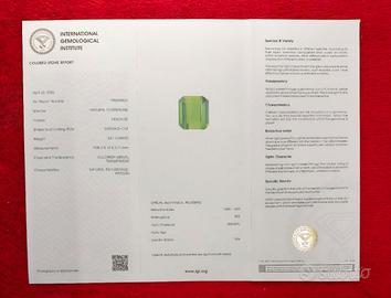 Tormalina verde, naturale, 3.61 carati