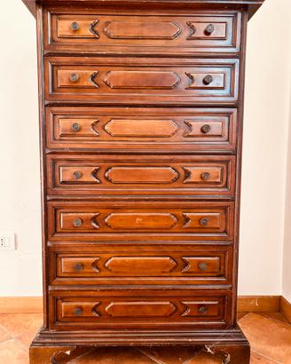Settimino in legno a 7 cassetti