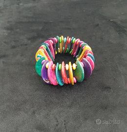Bracciale Donna Etnico Artigianale Multifilo Gioie
