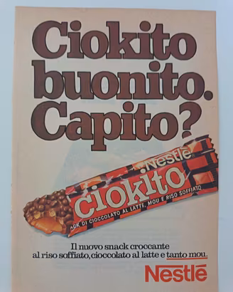 Inserto pubblicitario Ciokito Nestlé