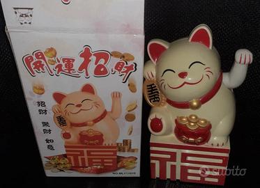 Modellino Gatto della fortuna oriente Maneki neko