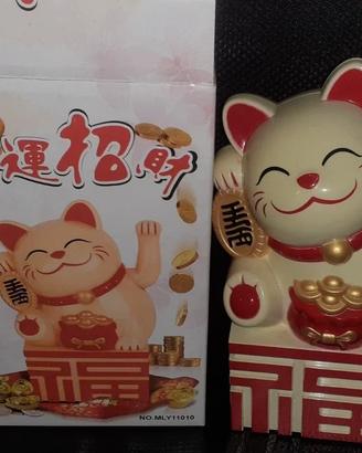 Modellino Gatto della fortuna oriente Maneki neko