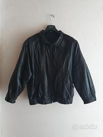 Bomber Vintage in pelle Oversize