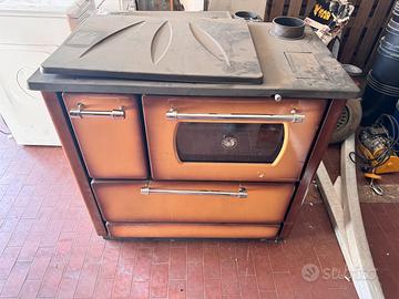 Stufa cucina a legna Hosseven 4040 8kw forno
