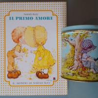 SARAH KAY Scatola Latta + Libro Illustrato Vintage